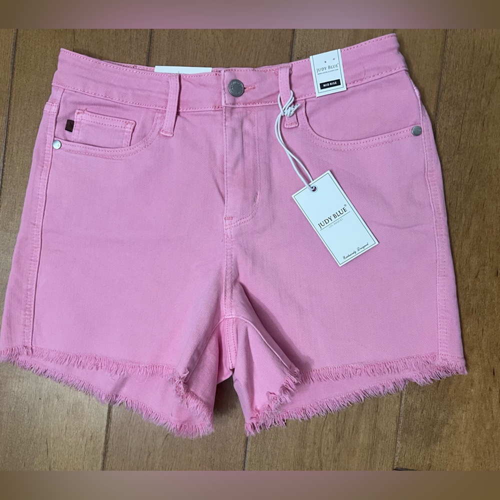 Judy Blue Women's Pink Denim Shorts